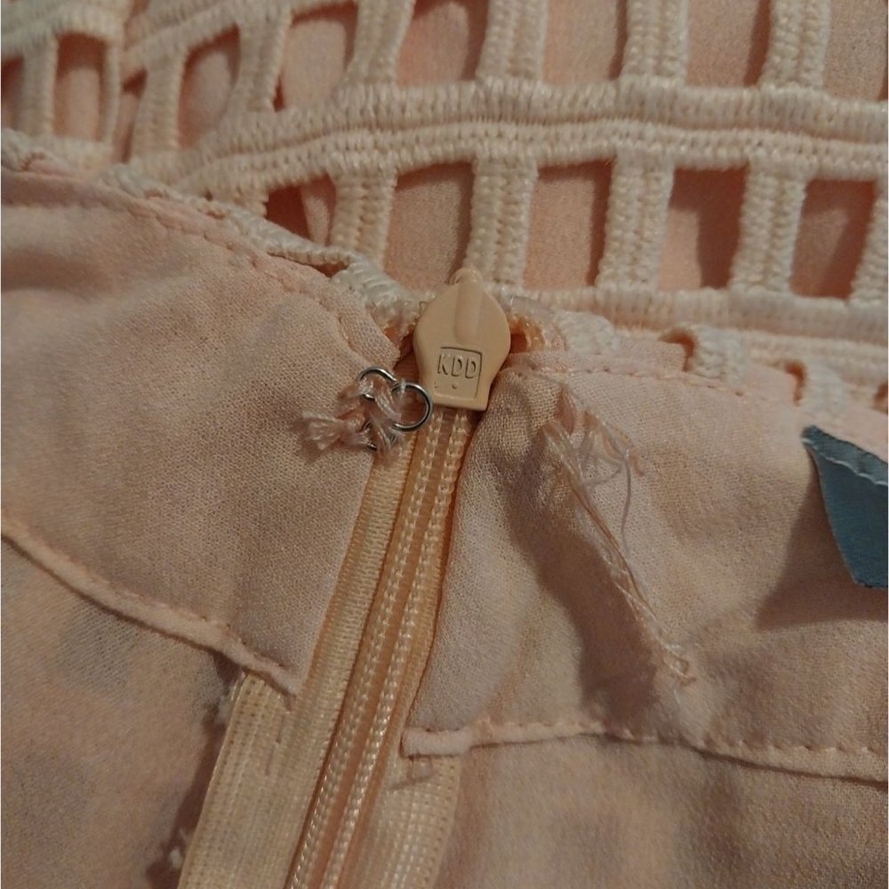 ZOE Endless Rose Blush Pink Cropped Crochet Culotte Pants. - Picture 7 of 12